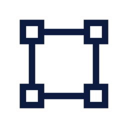 Bounding box icon, Sharp Line style