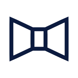 Bow tie icon, Sharp Line style