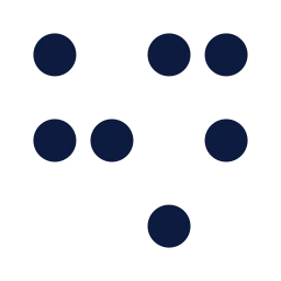 Braille icon, Sharp Line style