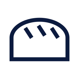 Bread icon, Sharp Line style