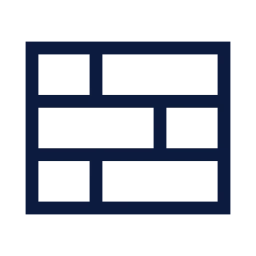 Brick wall icon, Sharp Line style