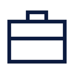 Briefcase icon, Sharp Line style
