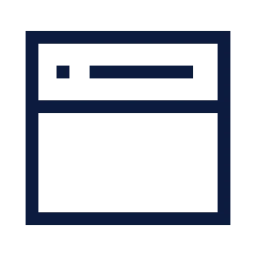 Browser icon, Sharp Line style