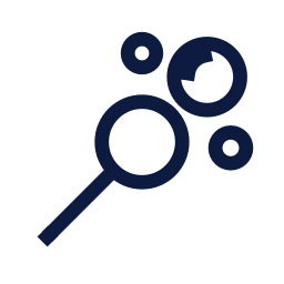 Bubble wand icon, Sharp Line style