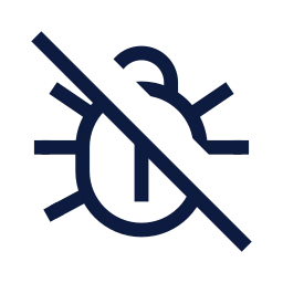 Bug off icon, Sharp Line style