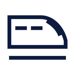 Bullet train icon, Sharp Line style