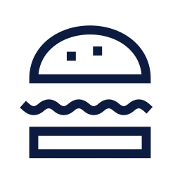 Burger icon, Sharp Line style