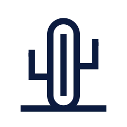 Cactus icon, Sharp Line style