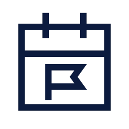Calendar deadline icon, Sharp Line style