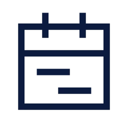 Calendar range icon, Sharp Line style