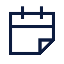 Calendar tear off icon, Sharp Line style
