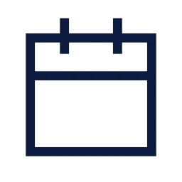 Calendar icon, Sharp Line style