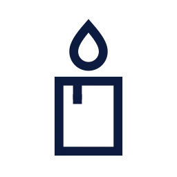 Candle icon, Sharp Line style