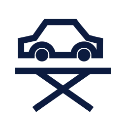 Car lift icon, Sharp Line style