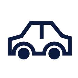 Car side icon, Sharp Line style