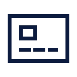 Card chip icon, Sharp Line style