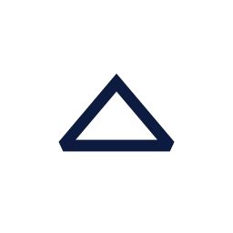 Caret up icon, Sharp Line style