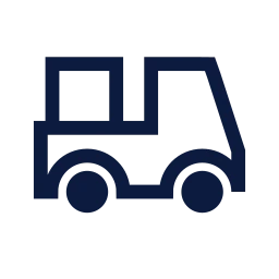 Cargo rickshaw icon, Sharp Line style