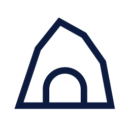 Cave icon, Sharp Line style
