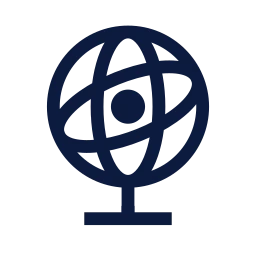 Celestial sphere icon, Sharp Line style