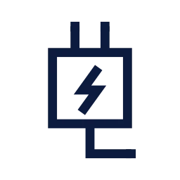 Charger icon, Sharp Line style