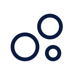 Chart bubble icon, Sharp Line style