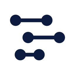 Chart dumbbell icon, Sharp Line style
