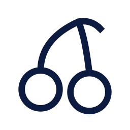 Cherry icon, Sharp Line style