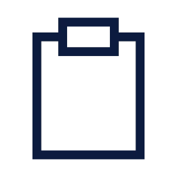 Clipboard icon, Sharp Line style