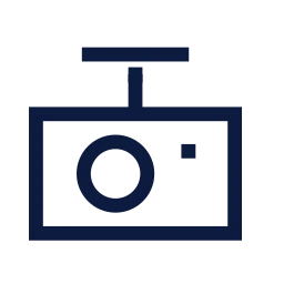 Dashcam icon, Sharp Line style