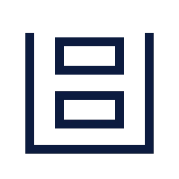 Data stack icon, Sharp Line style