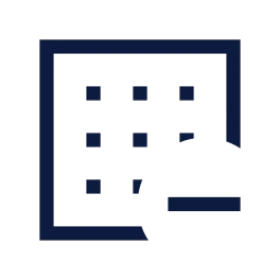 Dataset minus icon, Sharp Line style