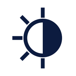 Day night icon, Sharp Line style