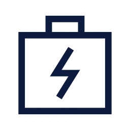 Defibrillator icon, Sharp Line style