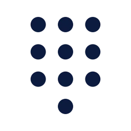 Dialpad icon, Sharp Line style