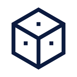 Dice icon, Sharp Line style