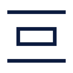 Distribute vertical icon, Sharp Line style