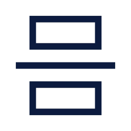 Divider icon, Sharp Line style
