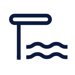 Diving board icon, Sharp Line style