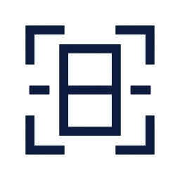 Document scan icon, Sharp Line style