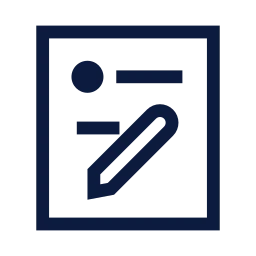 Draft post icon, Sharp Line style