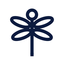 Dragonfly icon, Sharp Line style