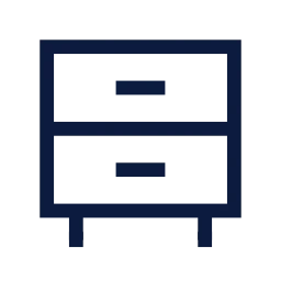 Dresser icon, Sharp Line style