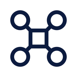 Drone icon, Sharp Line style