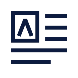 Drop cap icon, Sharp Line style
