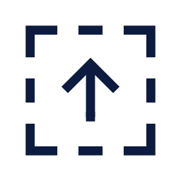 Drop zone icon, Sharp Line style