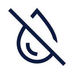Droplet off icon, Sharp Line style