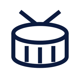 Drum icon, Sharp Line style