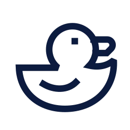 Duck icon, Sharp Line style