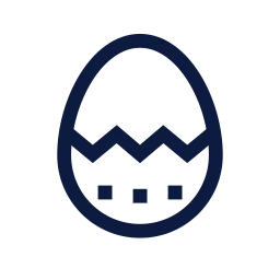 Easter egg icon, Sharp Line style